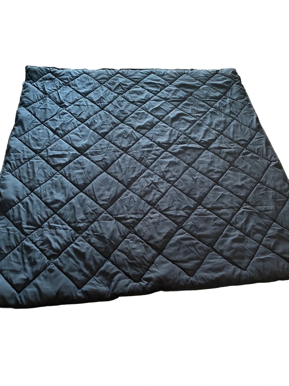 Pottery Barn Teen Navy Blue Full Queen Diamond Quilt 86x86